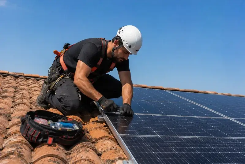 Maintenance et monitoring de panneaux solaires à Alairac